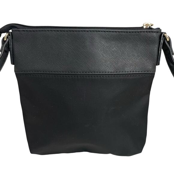 Vintage Y2K 90s Tommy Hilfiger Signature Logo Crossbody Purse Black Bag Square - Picture 4 of 12